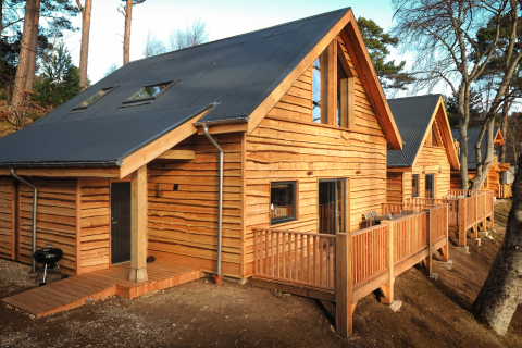 New Build Oak Frame Chalets Pine Bank Chalets, Aviemore, Highlands
