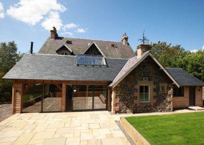 Scottish Borders oak frame house extension
